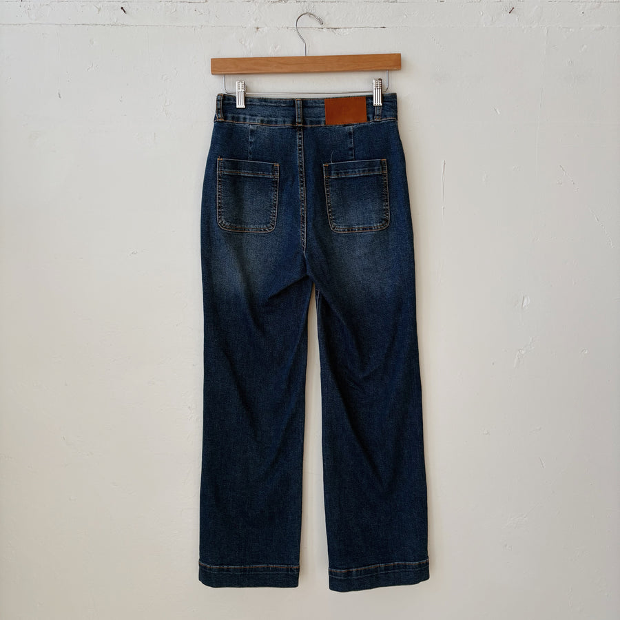 SIZE 4 | Wide Leg Jeans