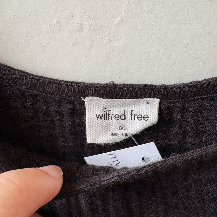 SIZE 2X | Black Muslin Dress