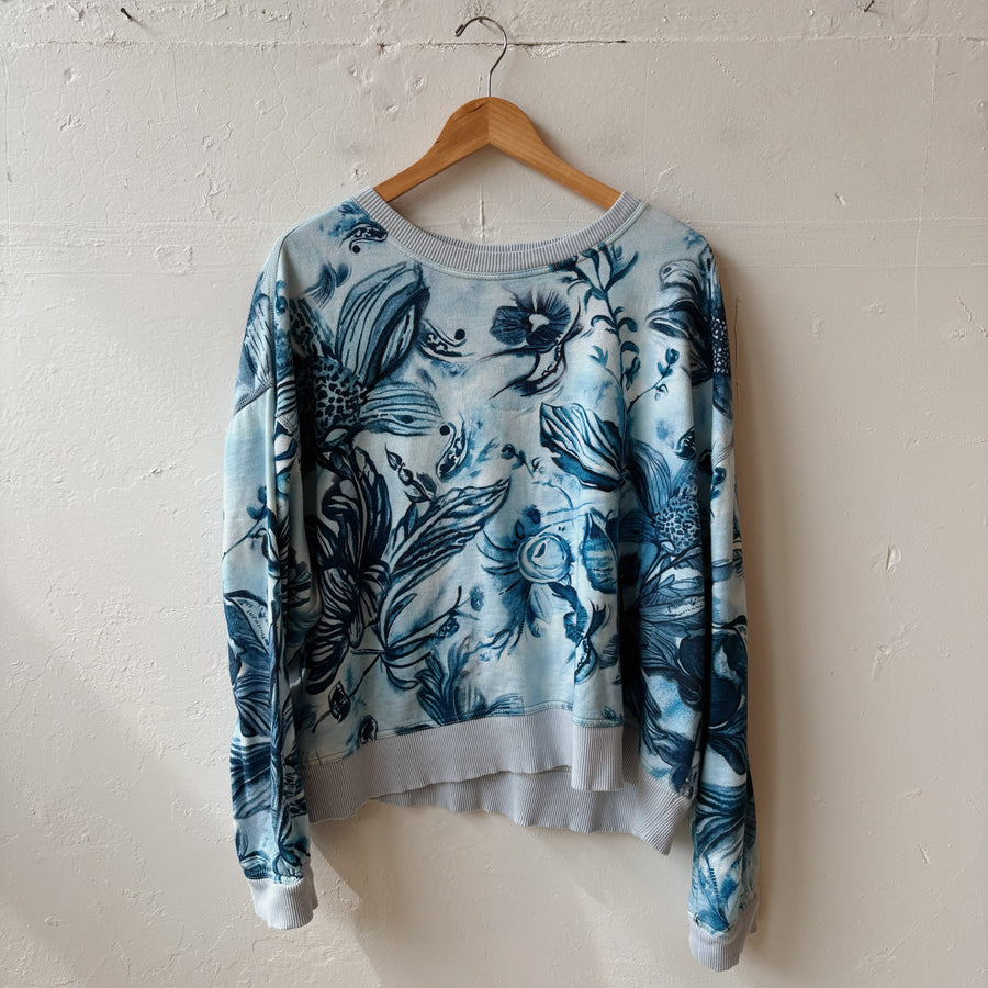 SIZE M | Anthropologie Blue Crewneck