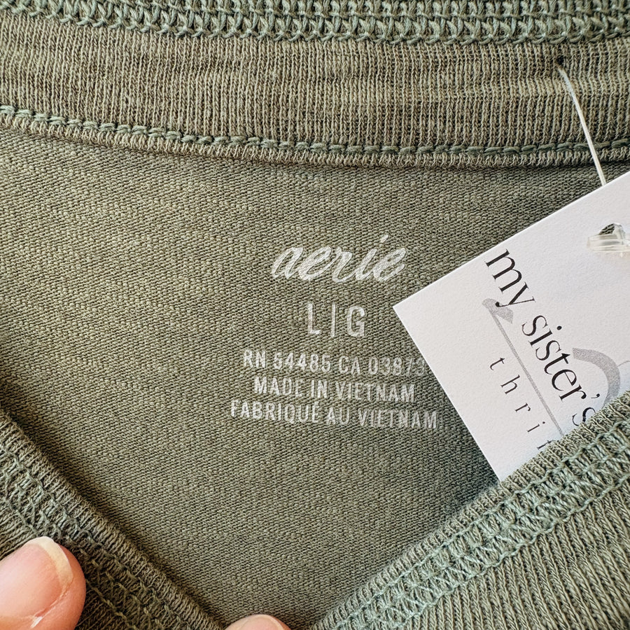 SIZE L | Aerie Green Dress