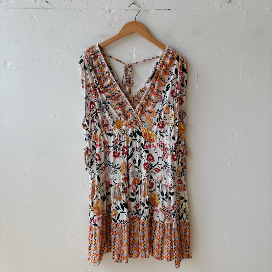 Size XL | Floral Short Dress
