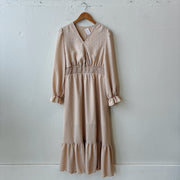 SIZE XL | Neutral Textured Dress