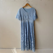 SIZE XL | Blue Lace Dress