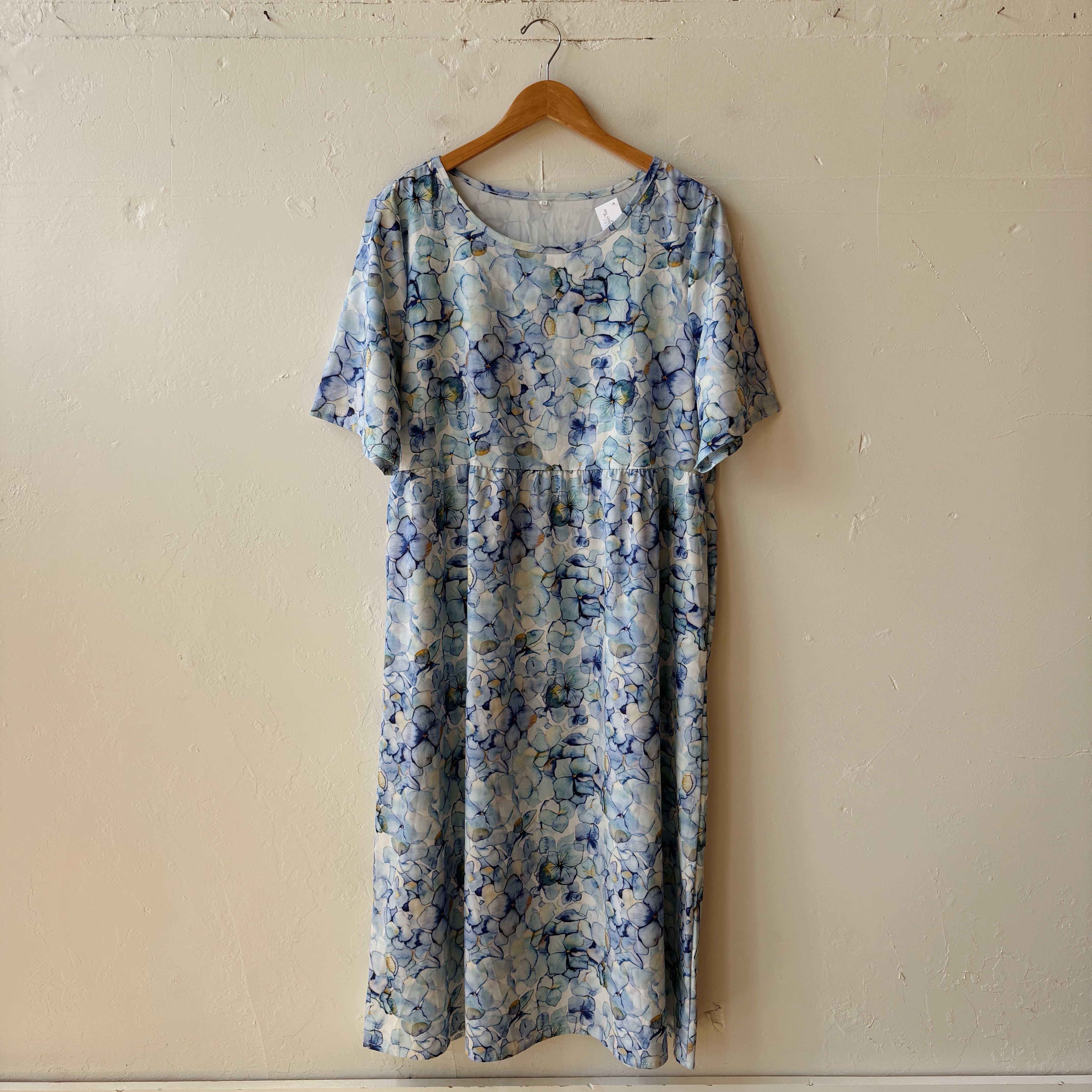 SIZE XXL | Blue Floral Dress