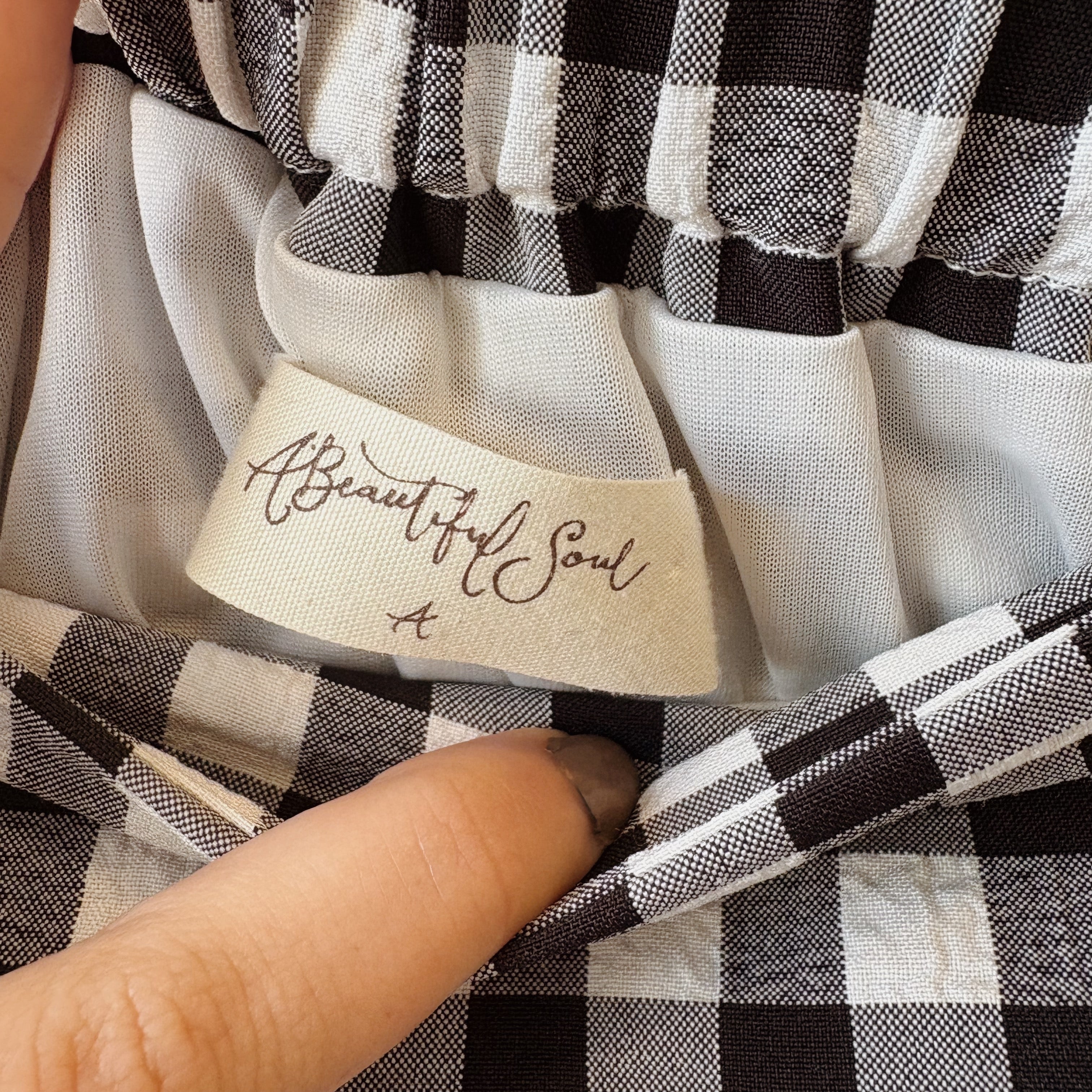 SIZE XL | Gingham Skirt