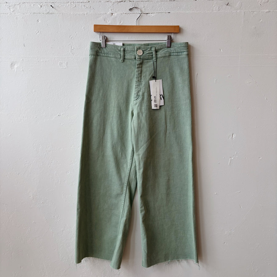 SIZE 12 | Zara Green Jeans