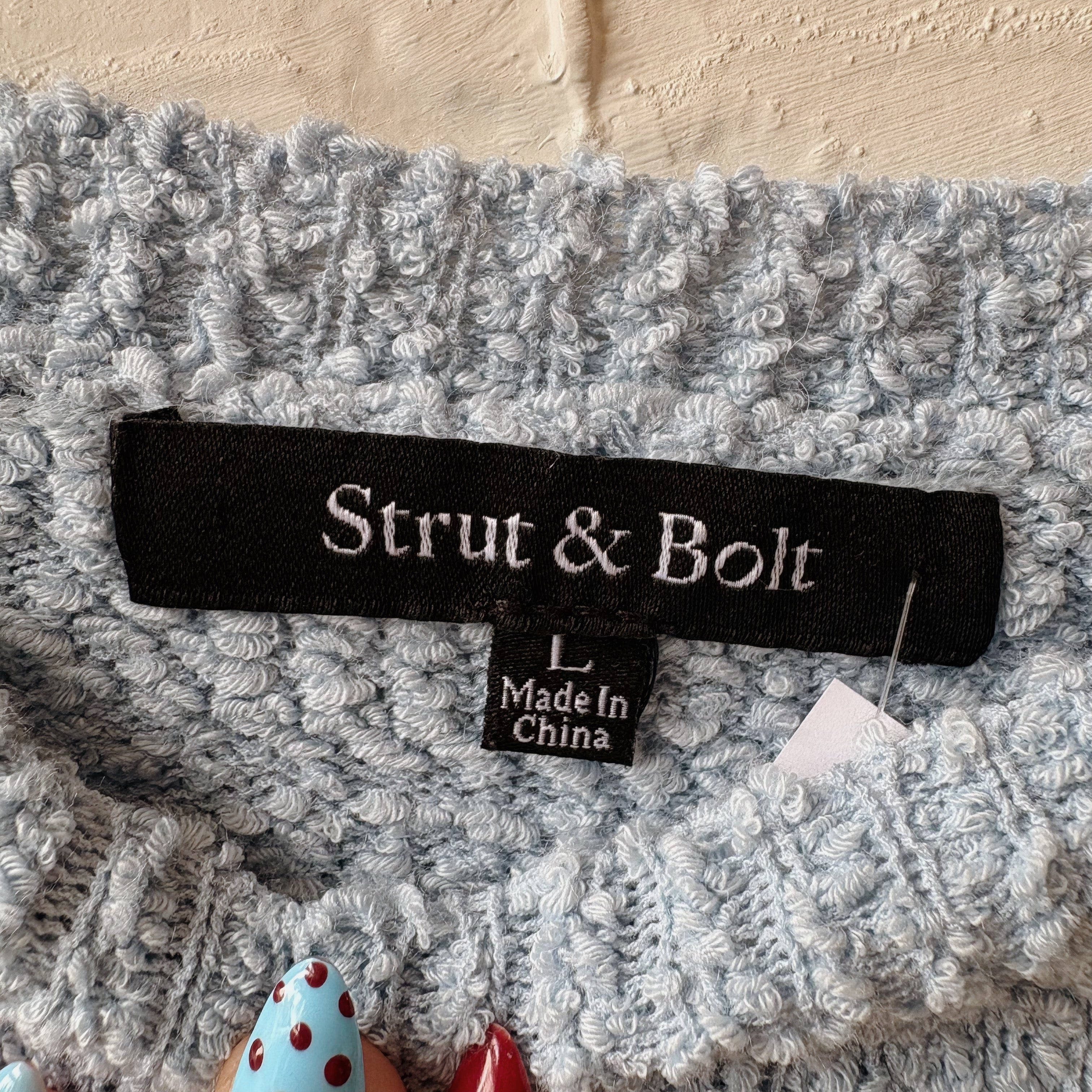 SIZE L | Blue Striped Top