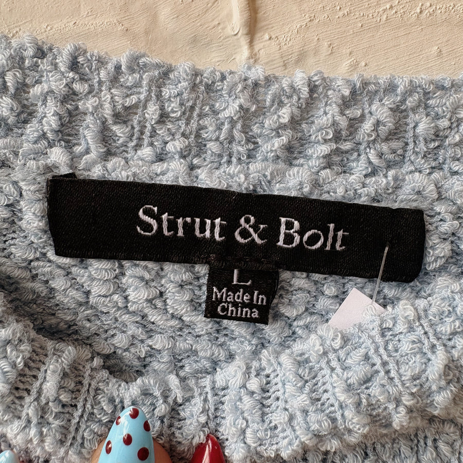 SIZE L | Blue Striped Top