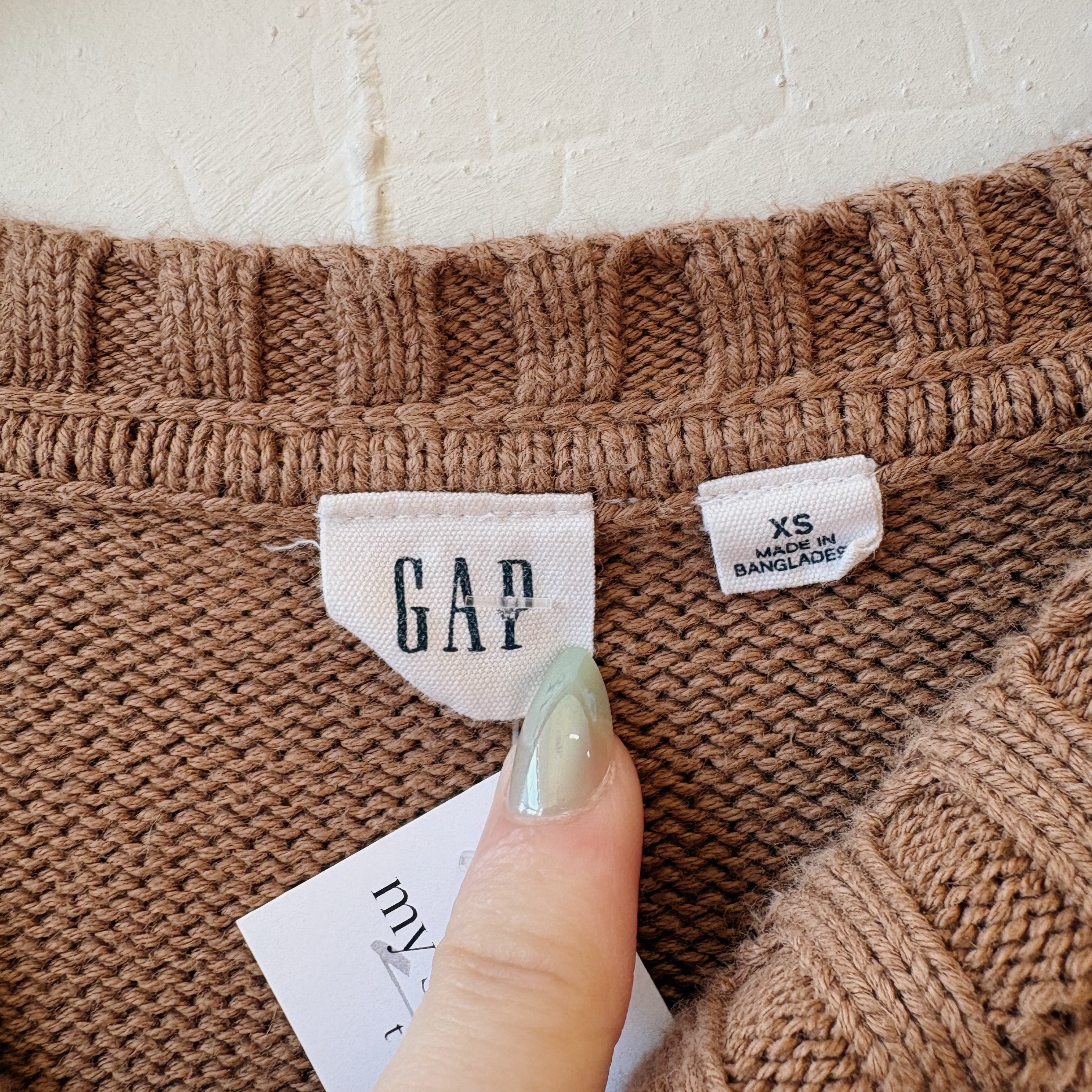 SIZE XS | Brown Striped Sweater