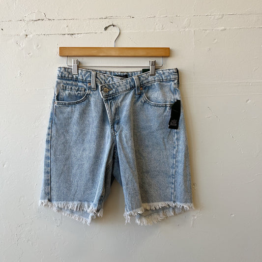 Size 2 | Cross Waist Jean Shorts