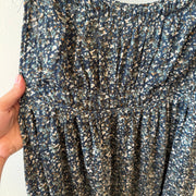 SIZE L | Blue Floral Boutique Dress