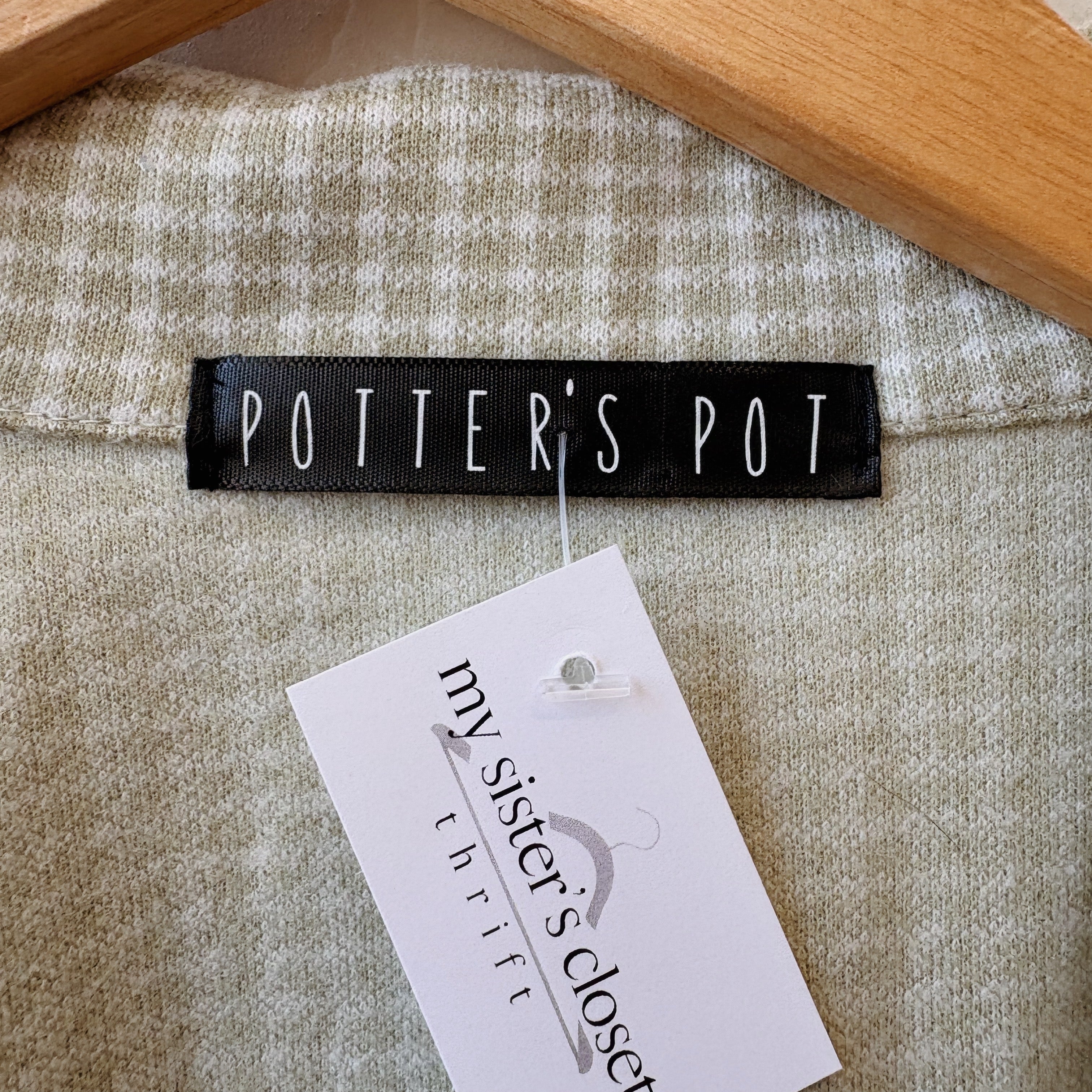 SIZE L | Green Gingham Blazer