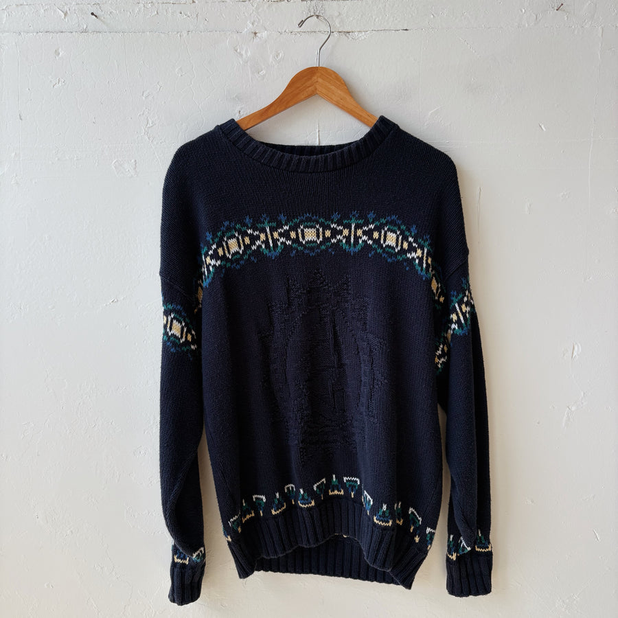Size L | Vintage Navy Sweater