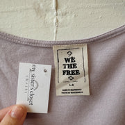SIZE L | Free People Purple Tie Top