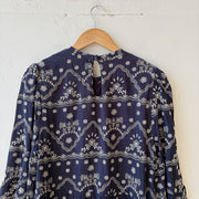 SIZE XL | Navy Stitched Dress