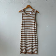 SIZE L | Brown Striped Dress