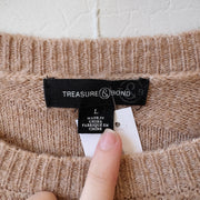 SIZE L | Brown Patterned Sweater