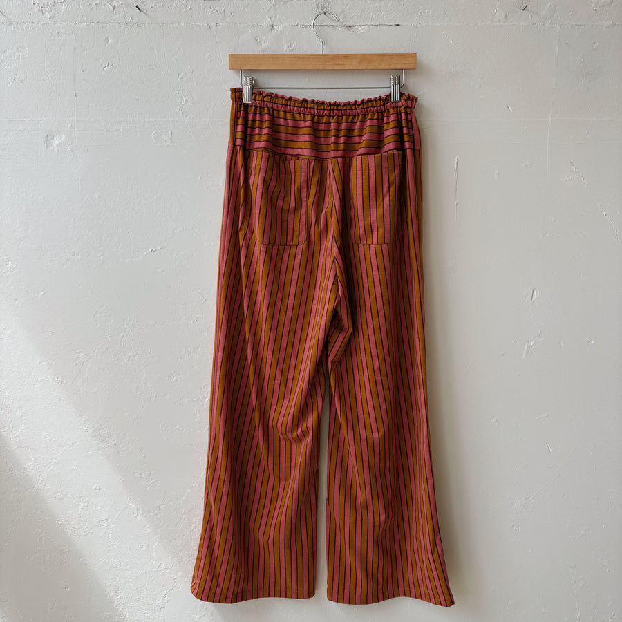 SIZE M | Orange Striped Pants