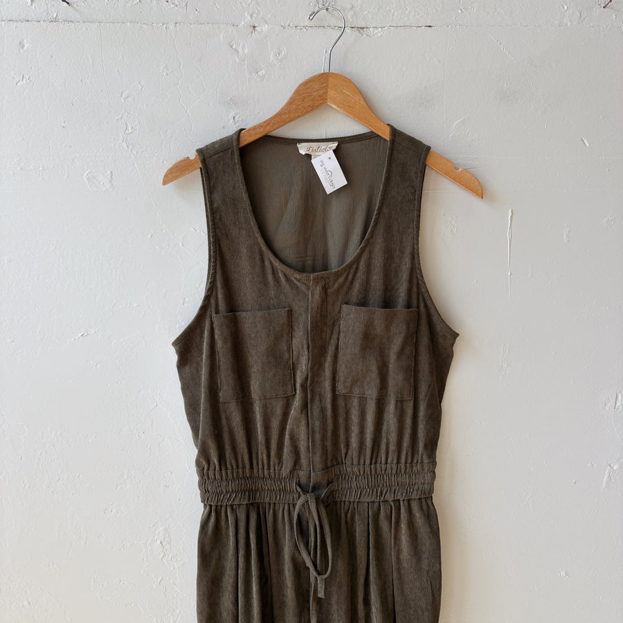 Size M | Green Corduroy Jumpsuit