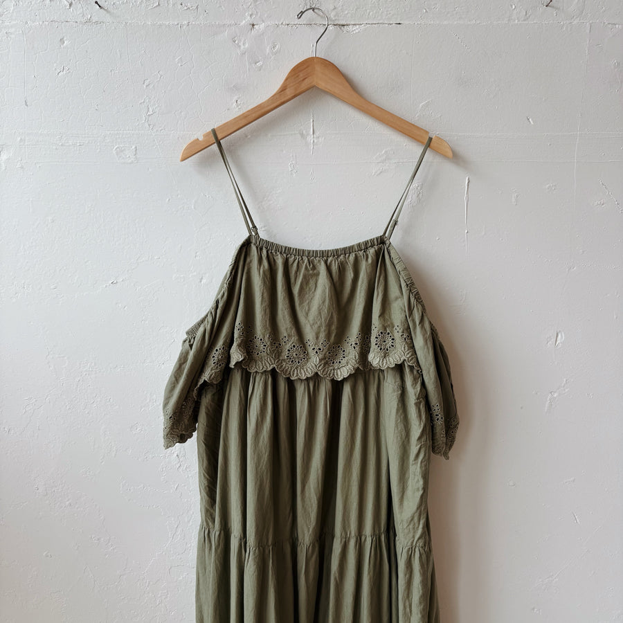 SIZE XXL | Green Maxi Dress