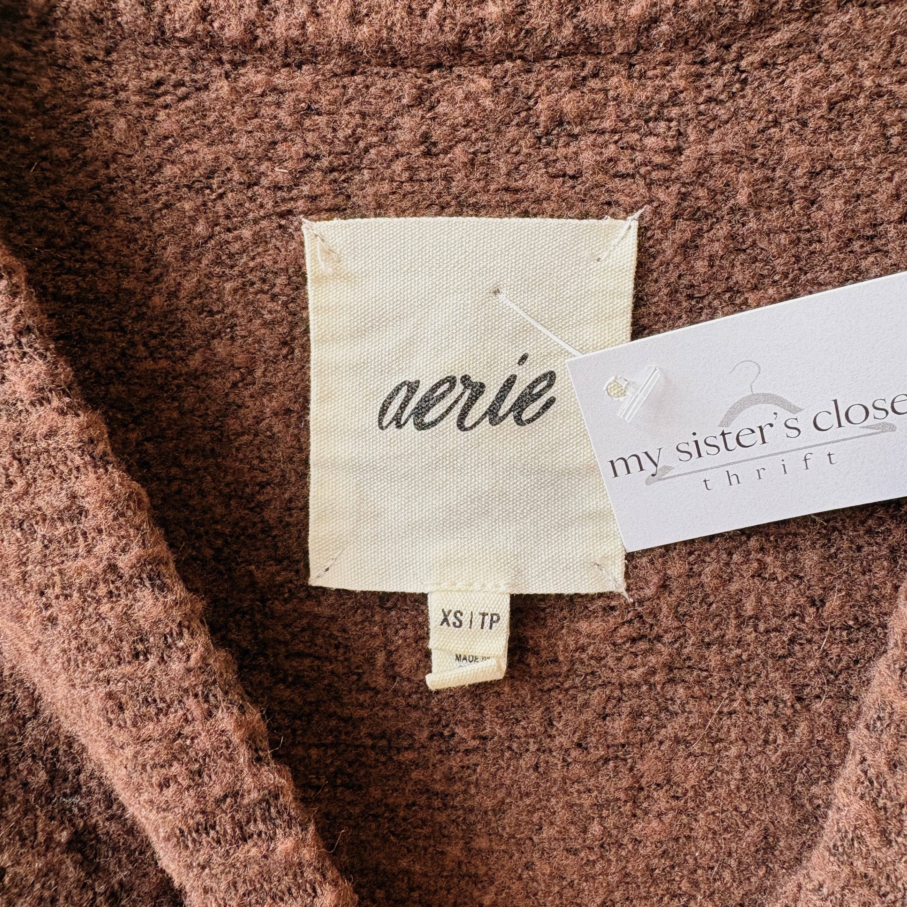 SIZE XS | Aerie Brown Sweater