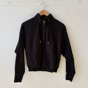 SIZE XS | Black Quarter Zip