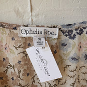 SIZE XL | White Floral Dress