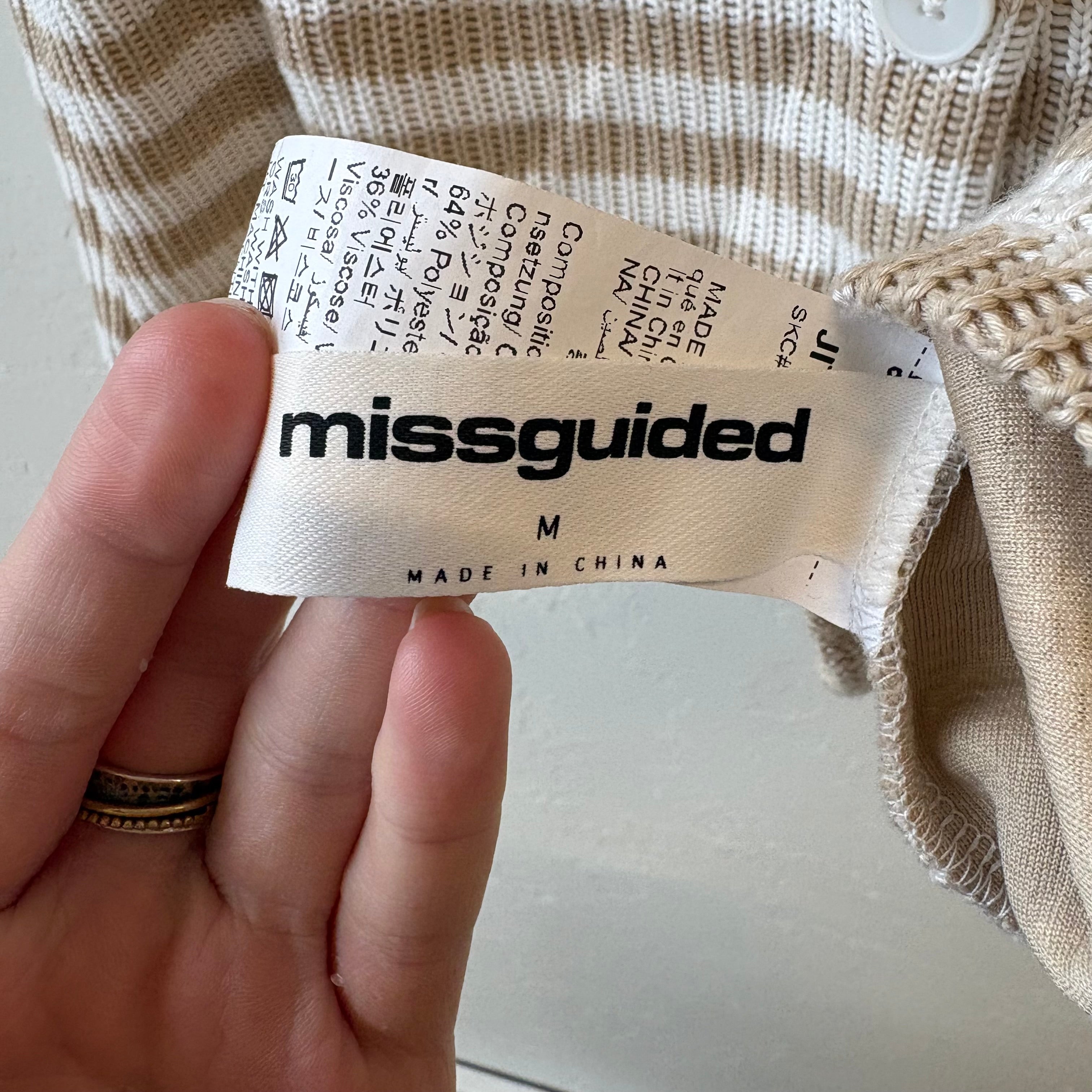SIZE M | Striped Button Up Vest