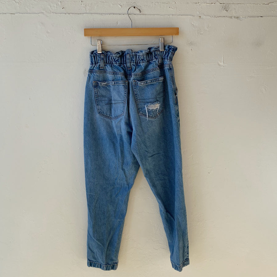 SIZE 2 | AE short Paper-bag Jeans