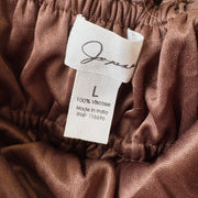 SIZE L | Brown Skirt Set