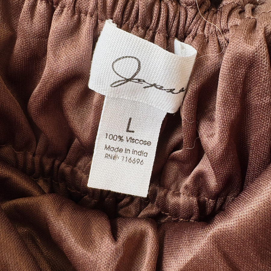 SIZE L | Brown Skirt Set