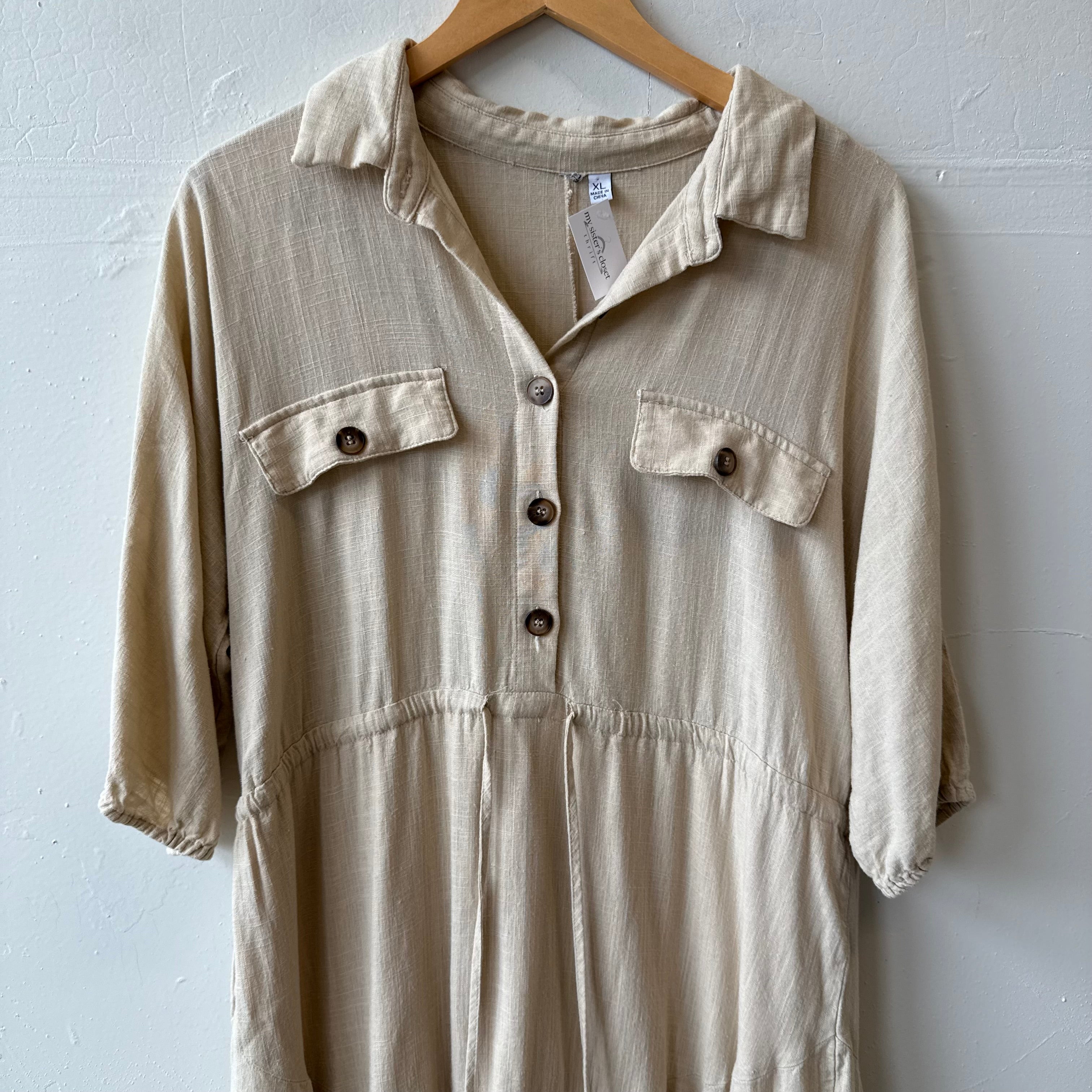 SIZE XL | Cream Dress