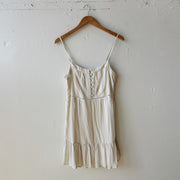 SIZE M | Neutral Striped Dress