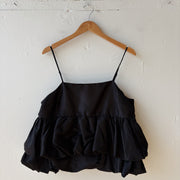 SIZE L | Black Pouf Tank Top