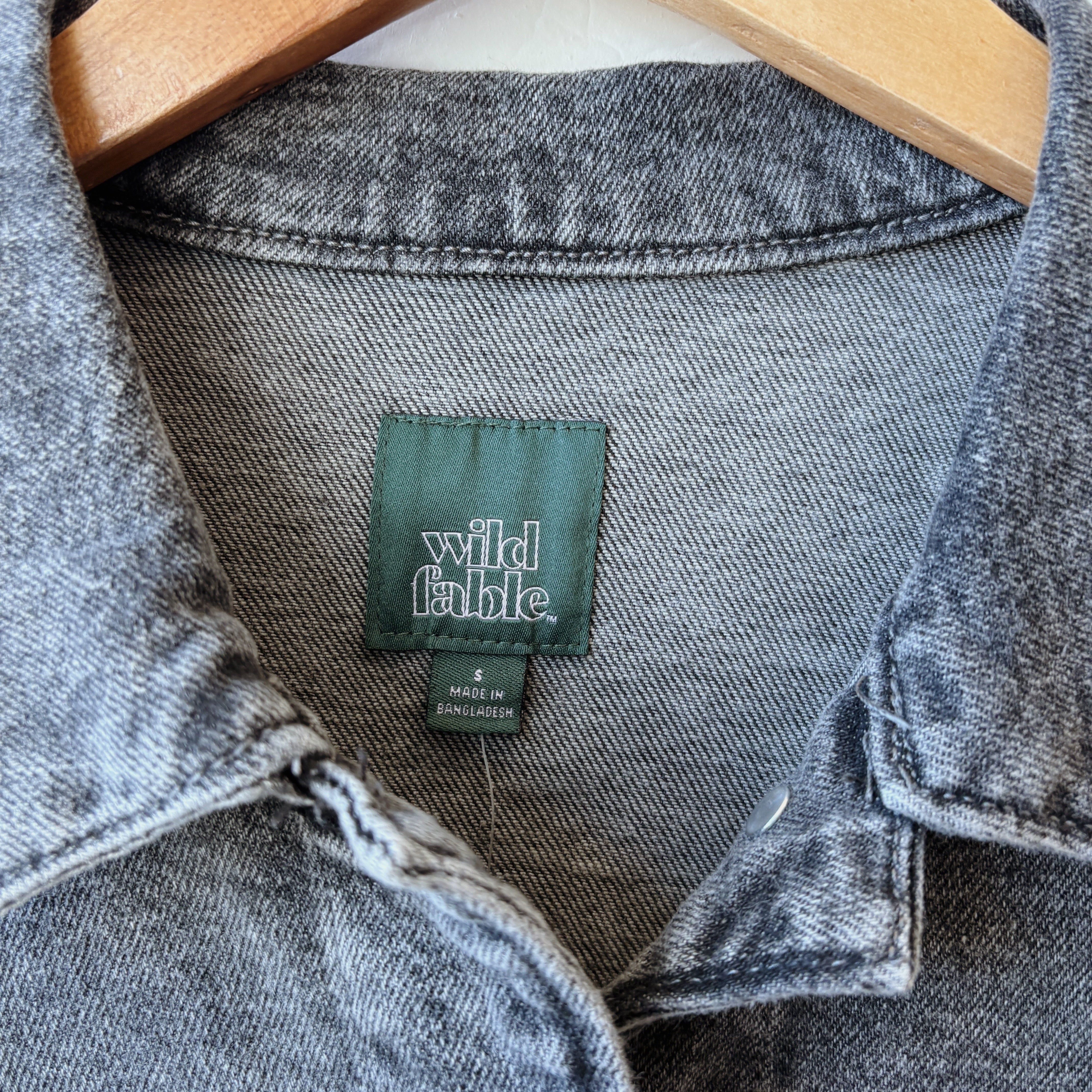SIZE S | Dark Gray Denim Jacket