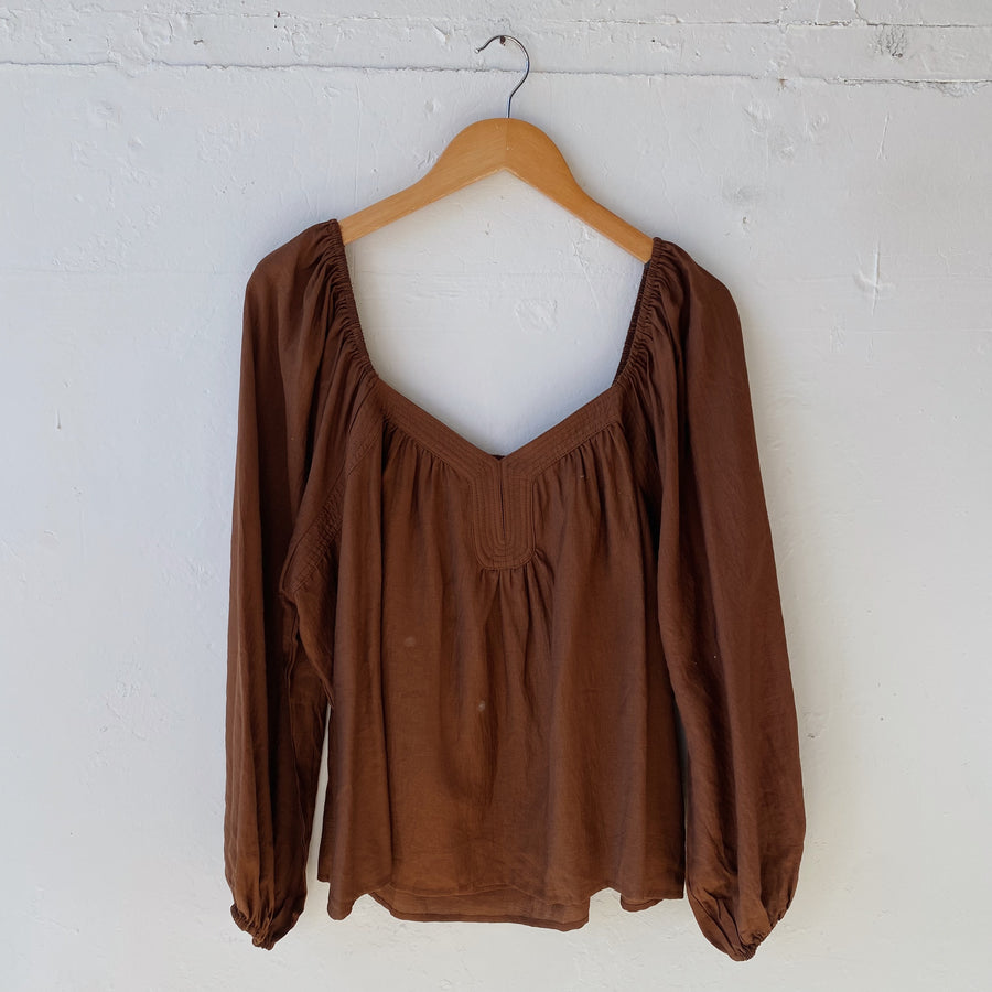 SIZE XL | Brown Blouse