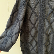 SIZE M | Black Textured Top