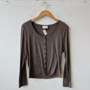 SIZE L | Brown Light Button Up