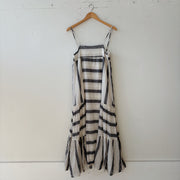 SIZE M | Blue Striped Dress