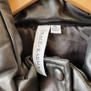 SIZE XL | Black Leather Vest