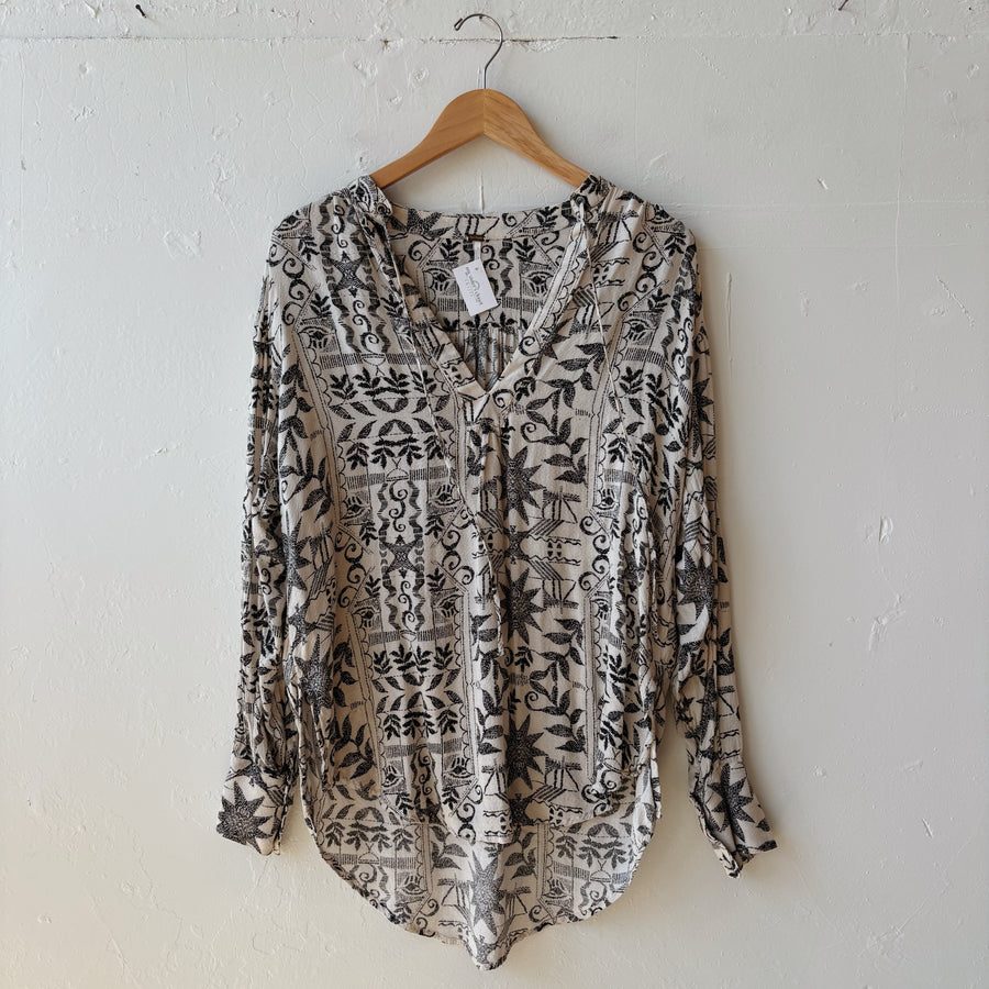 SIZE S | Free People Black and White Top