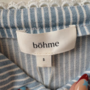SIZE S | Striped Denim Top