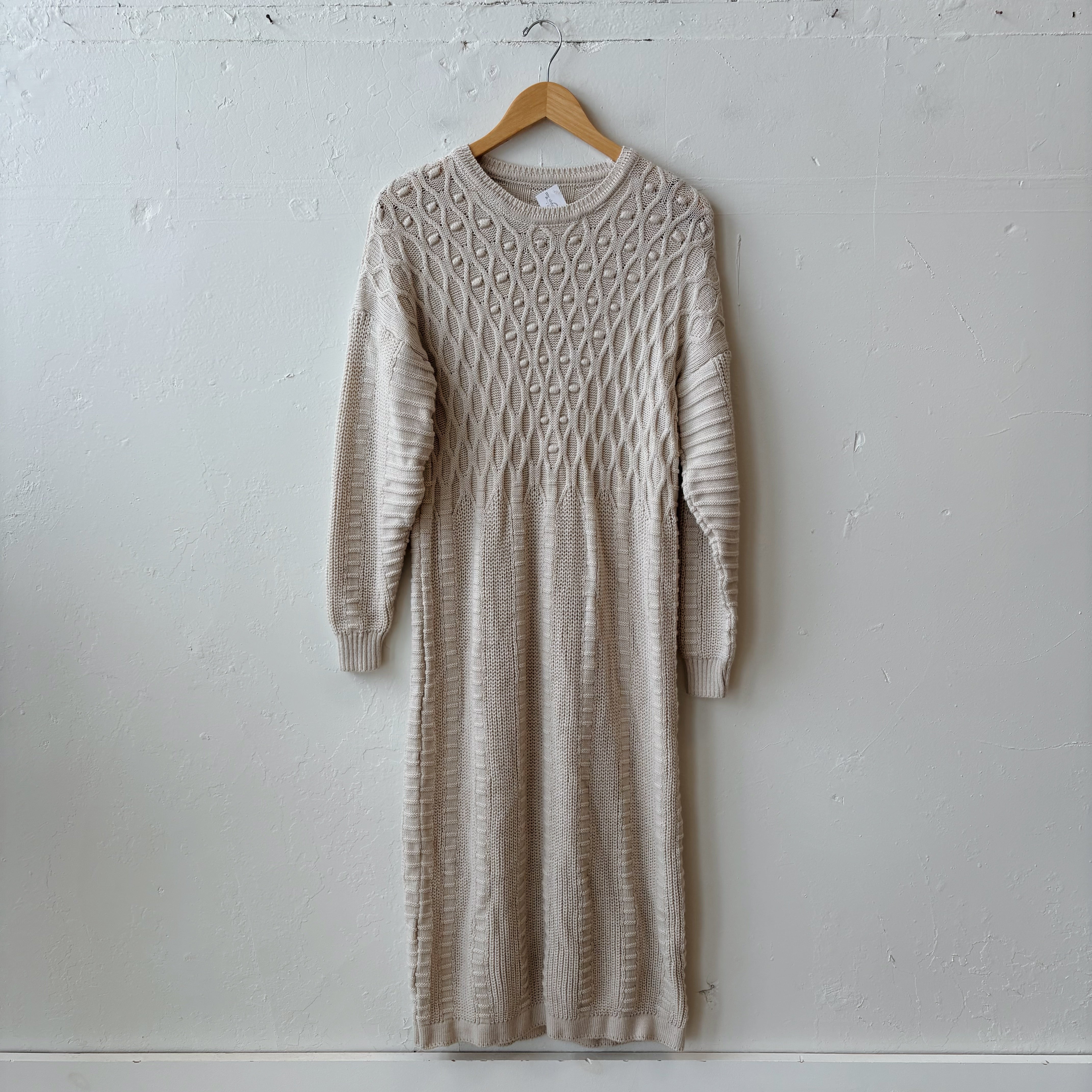 One Size | Neutral Sweater Dress
