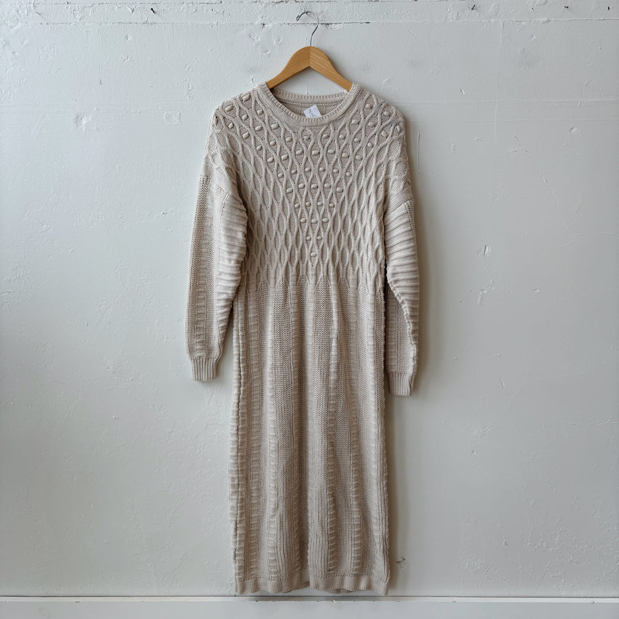 One Size | Neutral Sweater Dress