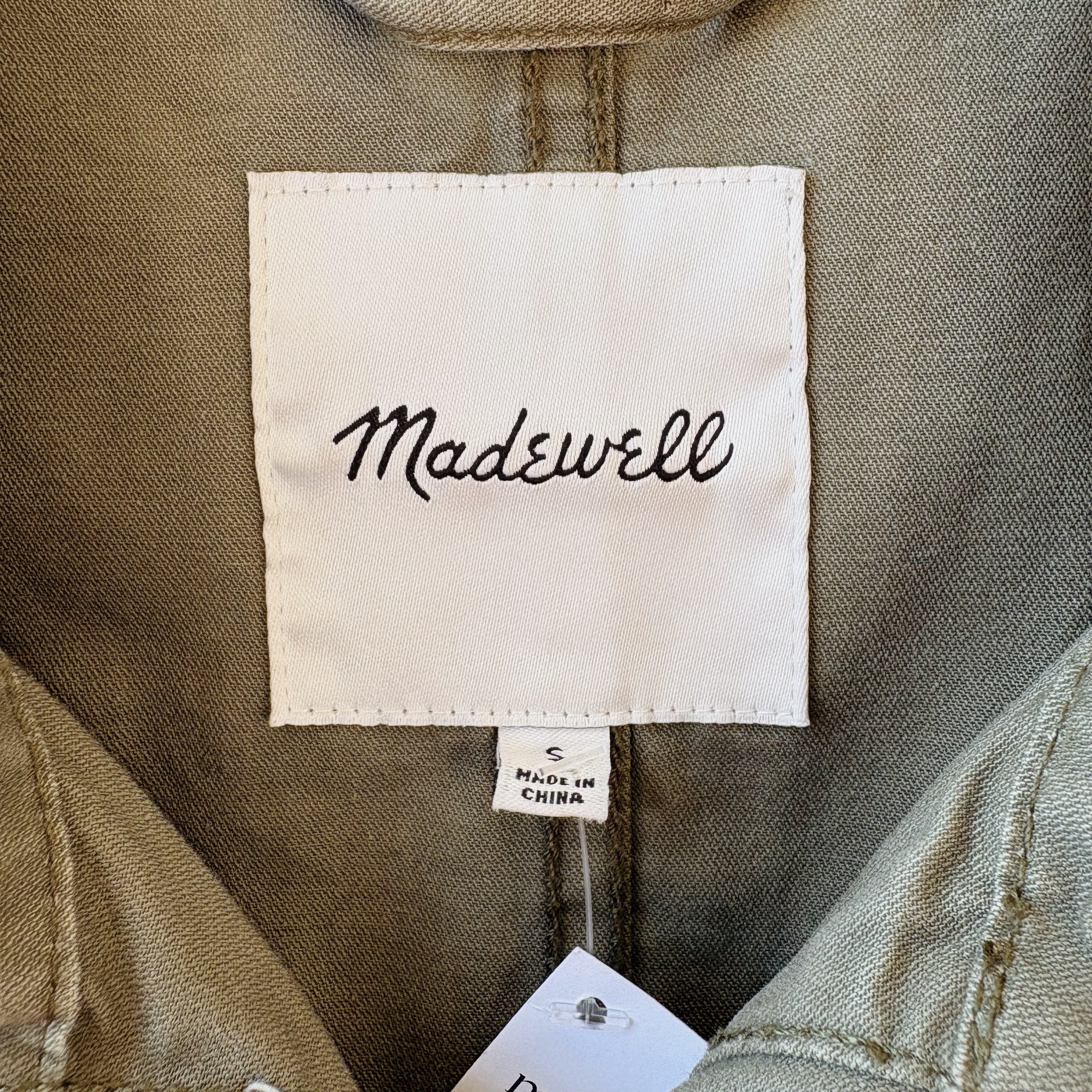 SIZE S | Madewell Denim Zip Up