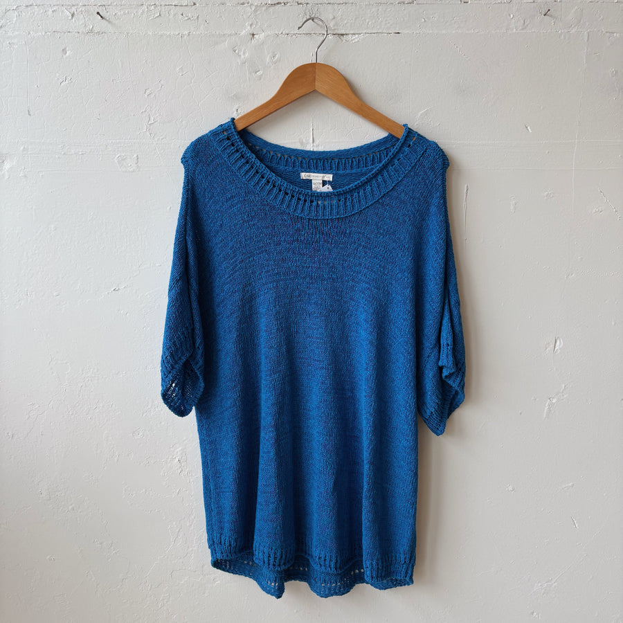 SIZE 18 | Blue Knit Top