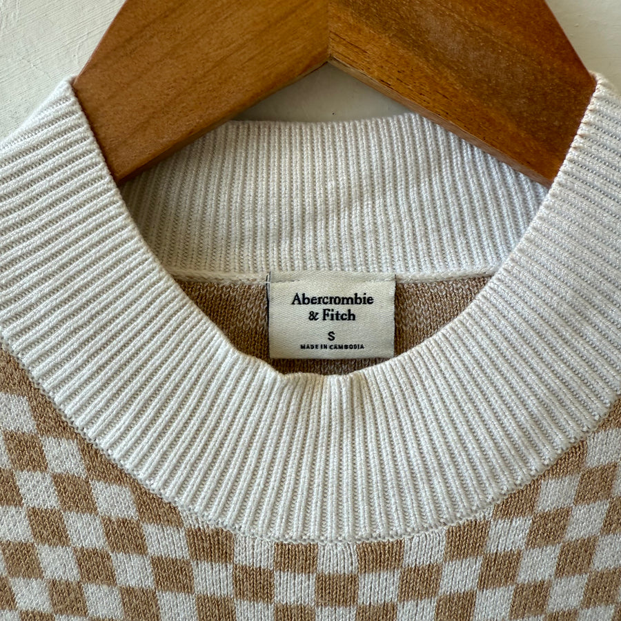 SIZE S | Gingham Sweater Dress