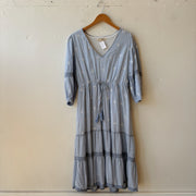 SIZE XL | Blue Striped Dress