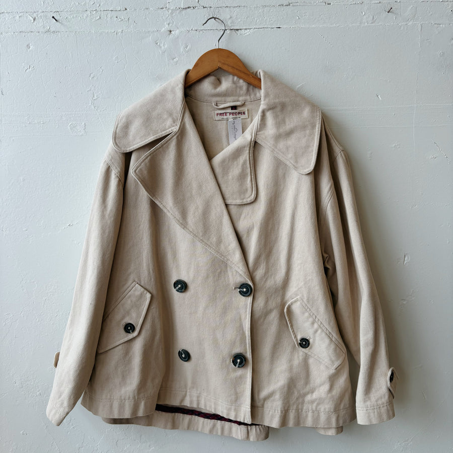 SIZE M | Free People Denim Blazer