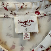 SIZE 1XL | White Floral Dress